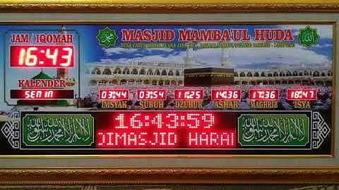 Pusat Produk Jam Masjid Digital Running Text