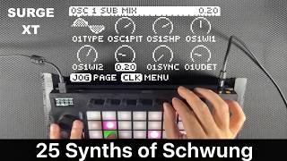 25 Synths on Ableton Move! | Schwung Sound Showcase Update