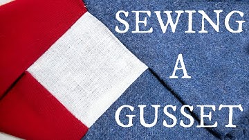 Sewing a Gusset -- on a Sewing Machine (Basic and French Seam!)