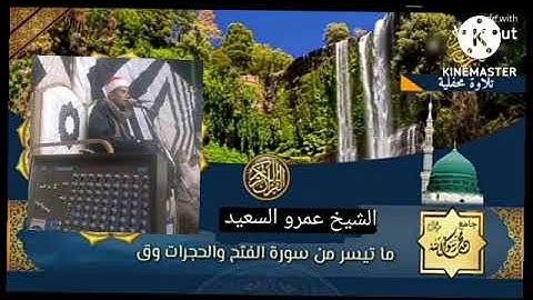فضيله القارئ الاذاعي بجمهوريه مصر العربية الشيخ عمرو السعيد ما تيسر من سوره الفتح والحجرات