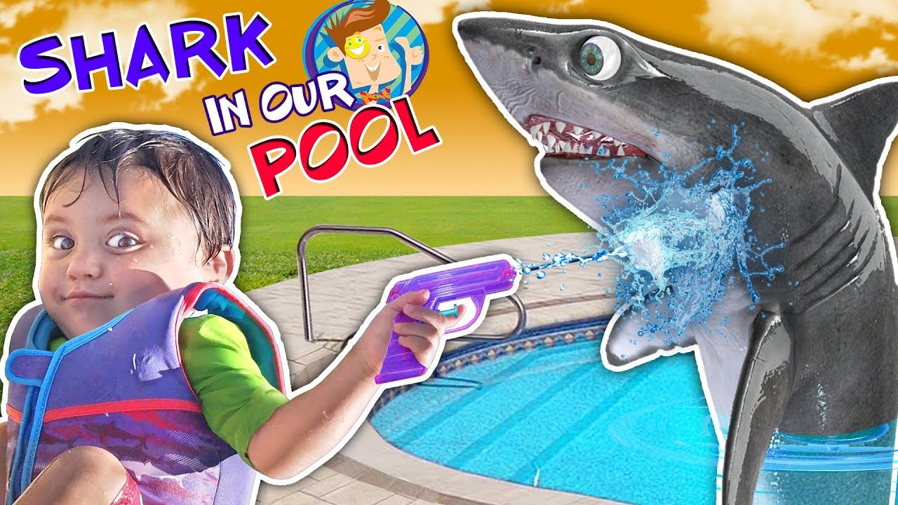 SHARK IN OUR POOL! (FUNnel Vision Skit) - SHARK IN OUR POOL! (FUNnel Vision Skit)