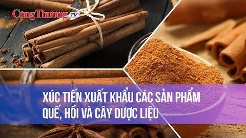 Xúc tiến xuất khẩu các sản phẩm quế, hồi và cây dược liệu