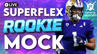 2024 DYNASTY ROOKIE MOCK DRAFT *5 ROUNDS* - SF\/TE Premium | 2024 Dynasty Fantasy Football