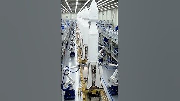 Amazing automated rocket assembly in a #spaceships #futuretech #engineeringlife #shorts #viralshorts