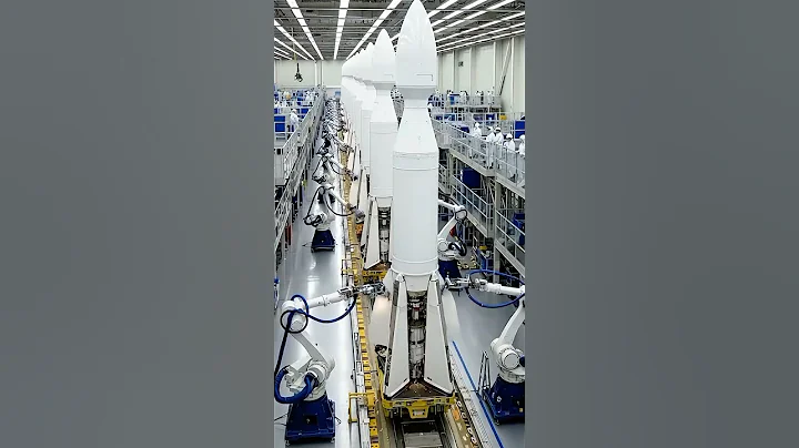 Amazing automated rocket assembly in a #spaceships #futuretech #engineeringlife #shorts #viralshorts