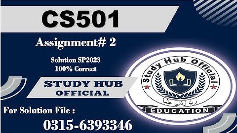 cs501 assignment 2 solution sp2023 cs501 assignment 2