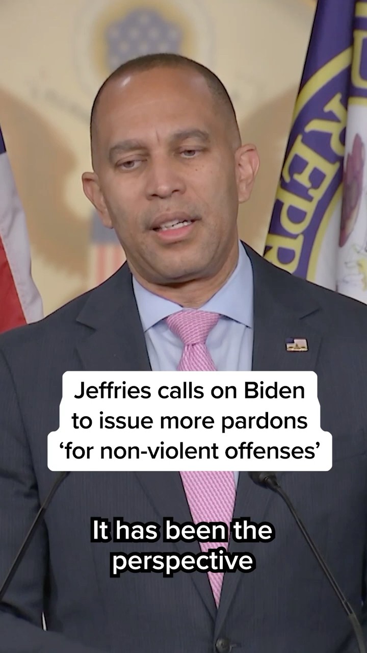 Jeffries calls on Biden to issue more pardons 'for nonviolent offenses'