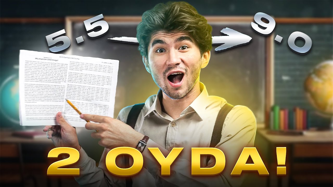 IELTS READING : BAND 9 strategiya  33 daqiqada.