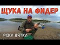 Щука на фидер.Рыбалка на Вятке.