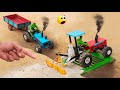 Diy mini tractor sand loading new technology science project   trolley loading  sanocreator