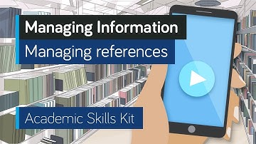ASK Online Learning Resources 3.4: Managing Information - Managing references