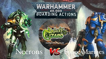Necrons vs Space Marines Warhammer 40k Boarding Actions