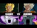 Dragon Ball Sparking Zero Game Vs Anime Side By Side Comparison