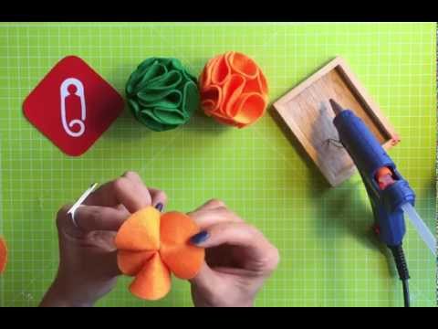 10marifet - Keçe çiçek ponpon nasıl yapılır?