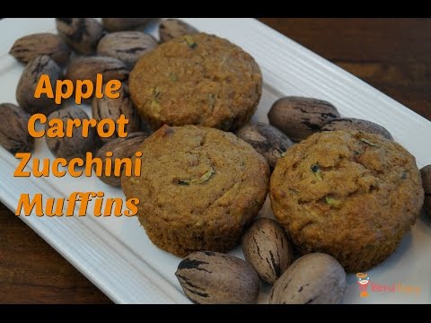 Apple Carrot Zucchini Muffins