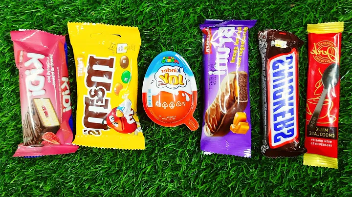 ASMR Most Popular Candys / some lots of colorful rainbow lollipop candy / unpacking chocolate eat