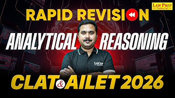 How to Revise Analytical Reasoning | AR for CLAT & AILET 2026 | Analytical Reasoning Preparation