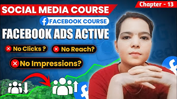 Facebook Ads Active But Not Running | Facebook Ads Active But Not Delivering #facebookadscourse #fb