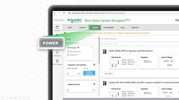 Introduction to Row Data Center Designer Tool Power Configuration