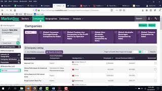 How to Search the MarketLine Database