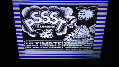 Sinclair ZX Spectrum emulation (PSST) - Spectaculator, MacBook Pro, analog TV, iPad