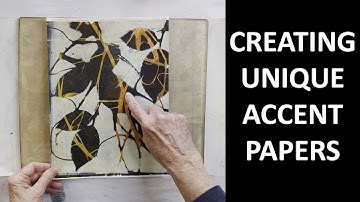Unieke accentpapieren maken op de gelplaat - eenvoudig 3-laags proces