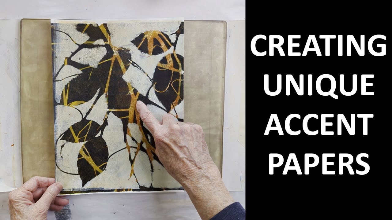 Создание уникальных акцентных бумаг на гелевой пластине — простой трехслойный процесс