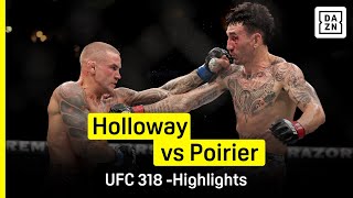 Thumbnail for Max Holloway vs Dustin Poirier 3 | UFC 318 | DAZN Highlights