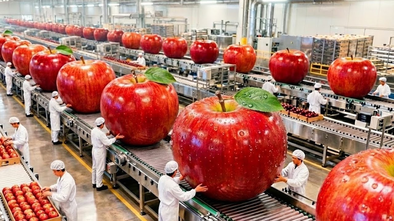 Inside a Modern Apple Factory: From Orchard Harvest to Packaged Apples ...
