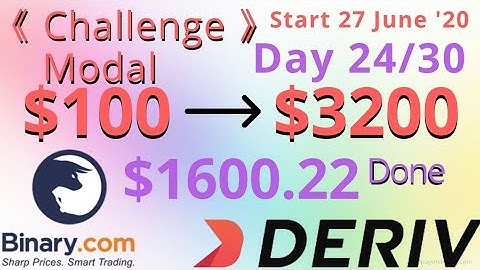 $100 to $3200 Challenge | $1600.22 Done | start 27 june 