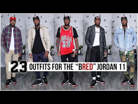 outfits with red jordan 11