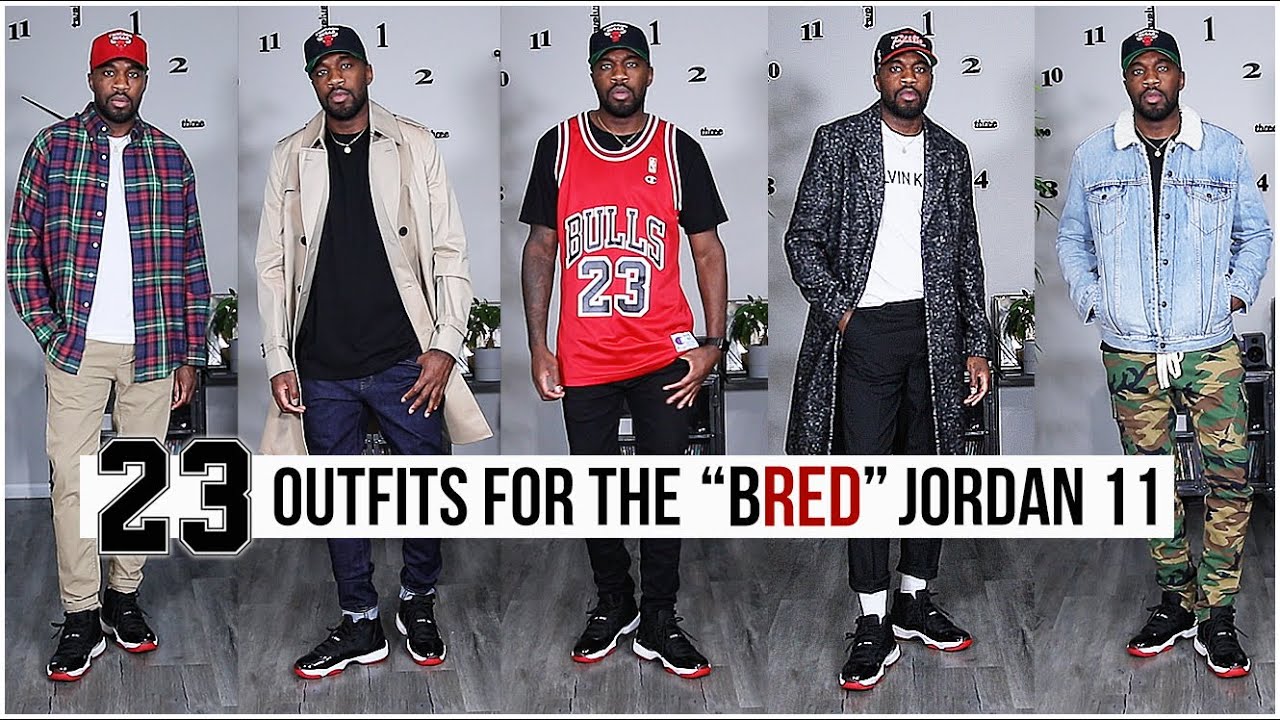 outfits with bred 4s