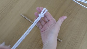 How to tie macrame knot - Larks Head Knot  - tutorial