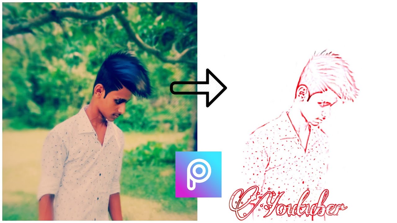 PicsArt Editing Tutorial || Made colourful Sketch Effect 2020[MS