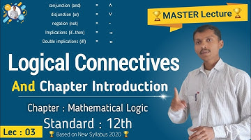 Logical connectives introduction, mathematical logic Chapter introduction, Memory map,By Nitin Sir