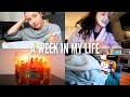 week in my life | studying for midterms exams, groceries & halloween night