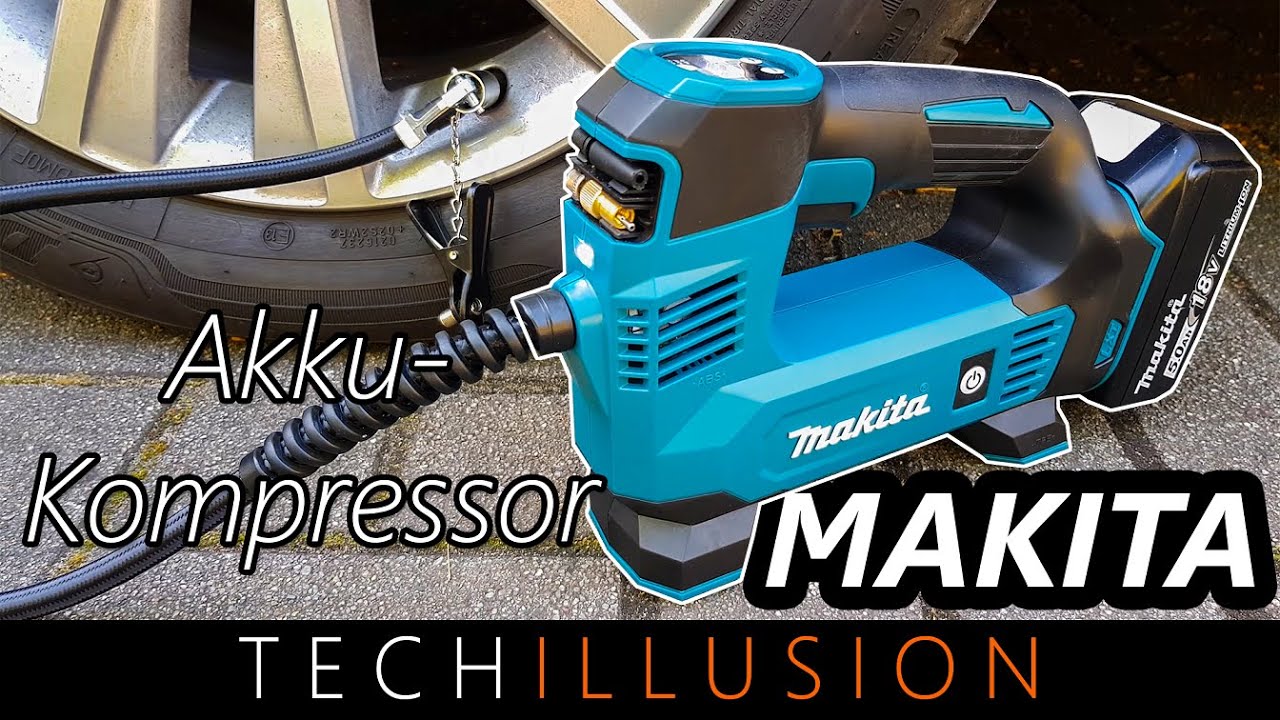 🔥DER NEUE MAKITA 18V Akku Kompressor😱 - Makita Akku Kompressor DMP180 im  Test - Review & Test 