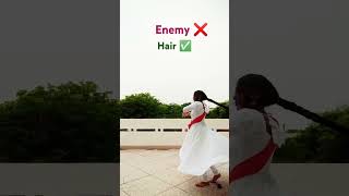 Long Hair Braid Open While Dancing