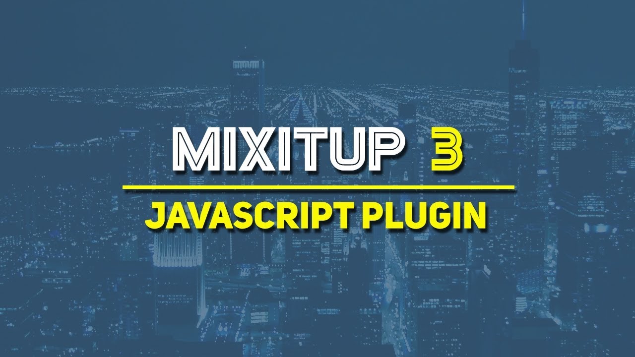 How to use Mixitup 3 Javascript Plugin (Bangla Tutorial