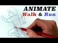 Tips & Tricks on How to draw WALKING and RUNNING｜Japanese anime & Manga