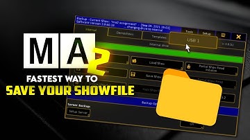 How to SAVE A SHOWFILE" Quick, Easy & Fast | GrandMA2