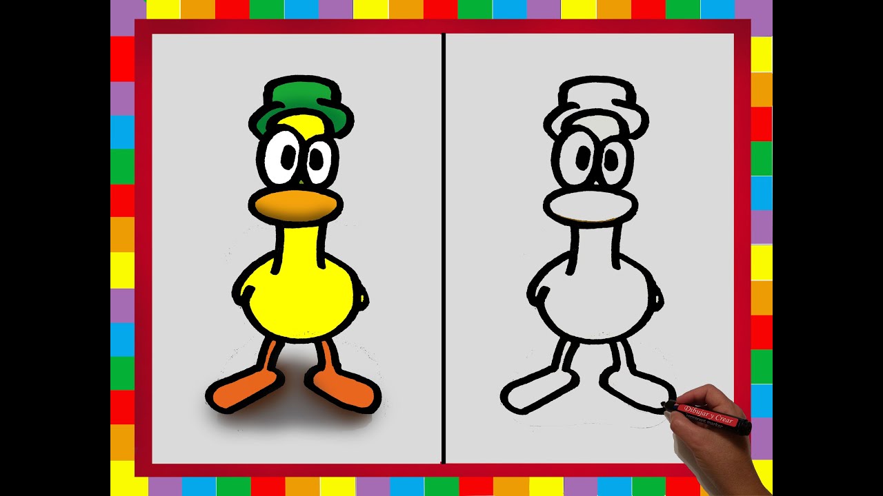 COMO DESENHAR O PATO DE POCOYO /// HOW TO DRAW DUCK/POCOYO 