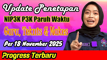 Update Progress Penetapan NIP3K Paruh Waktu Per 18 November 2025