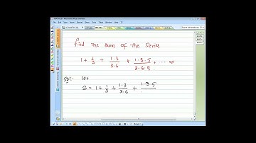find the sum of the series  1+ 1/3 +1.3/3.6+ 1.3.5/3.6.9+.......infinity