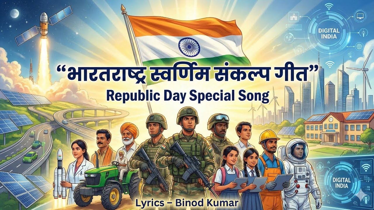 भारतराष्ट्र स्वर्णिम संकल्प गीत 🇮🇳 | Republic Day Special Song | Deshbhakti Anthem