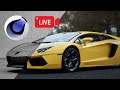 REALISTIC 3D Lamborghini VFX in Cinema 4D &amp; Redshift | EPIC VFX LIVE 🔴