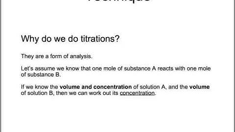 OCR Gateway B C5 Acid-Base Titration Practical (Higher)