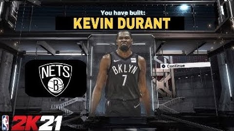 NBA 2K21 KEVIN DURANT BUILD! THE BEST SMALL FORWARD BUILD IN THE GAME!