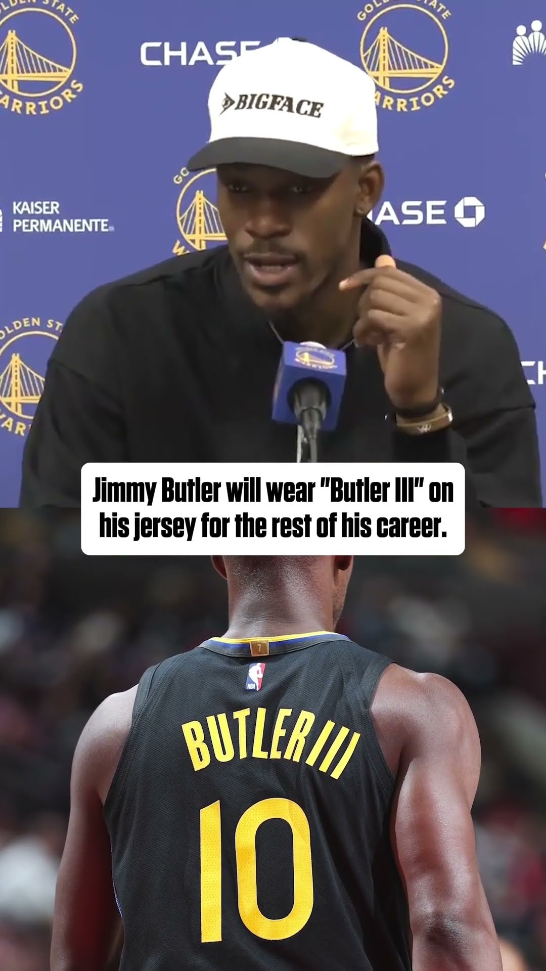 Jimmy Butler will wear 'Butler III' on his jersey for the rest of his career