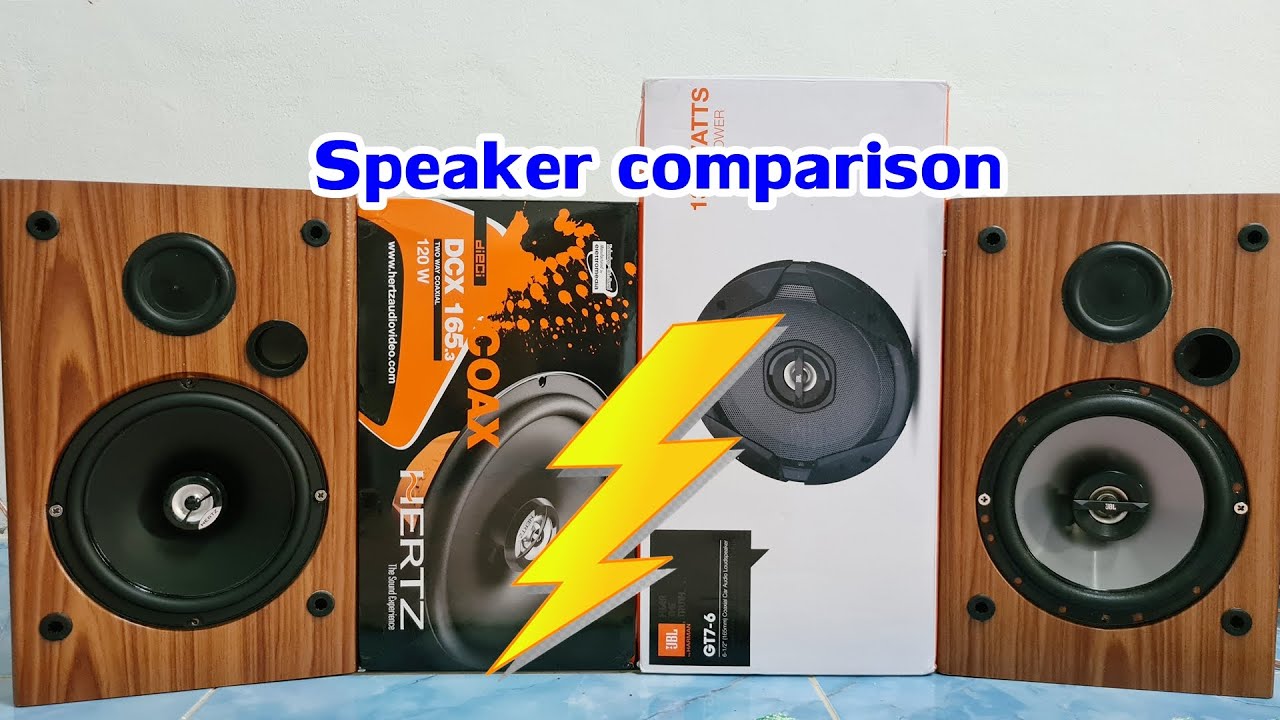 Car Audio ลำโพงรถยนต์ Speaker comparison Hertz DCX165.3 vs JBL GT76